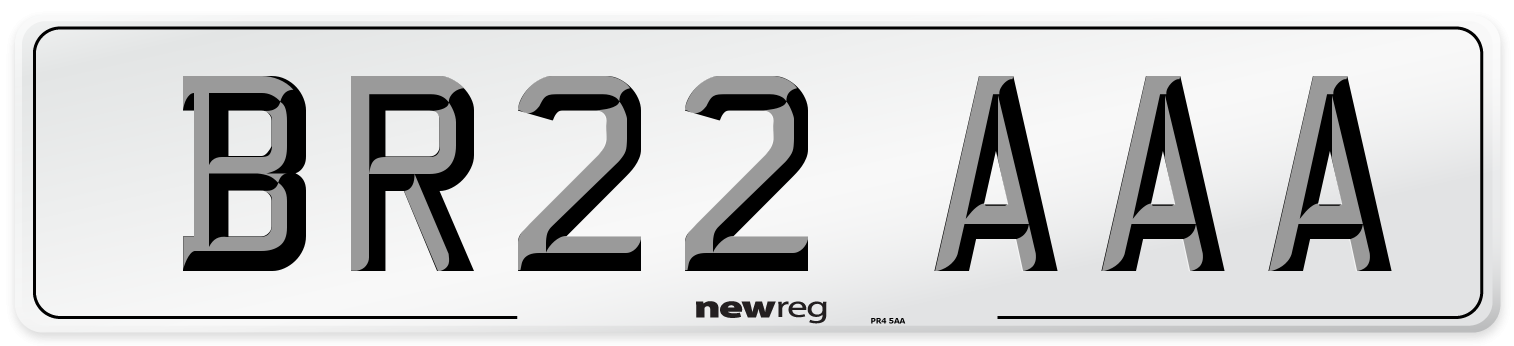 BR22 AAA Number Plate from New Reg